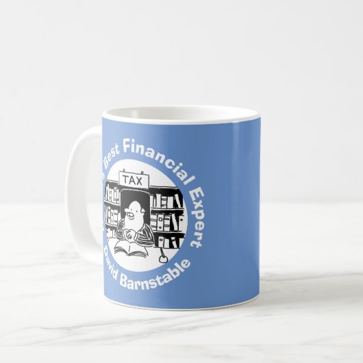 Weltweit bester Finanzexperte für die Personalisie Kaffeetasse (Vorderseite Links)
