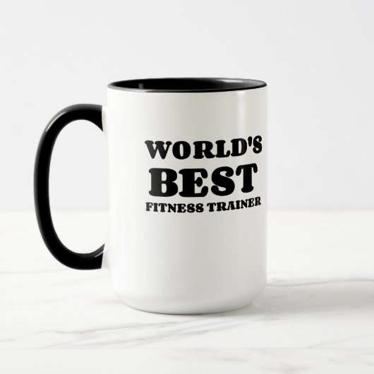 WELTWEIT BESTER FITNESS-TRAINER TASSE (Links)