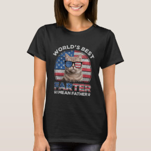 Weltweit Bester Furzer Ich meine Vater Bester Katz T-Shirt