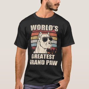 Weltweit Bester Grand Paw Dogo Argentino Vintag T-Shirt