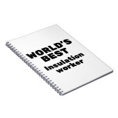 Weltweit bester Isolierarbeiter Notizblock (Rechte Seite)