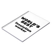 Weltweit bester Isolierarbeiter Notizblock (Linke Seite)