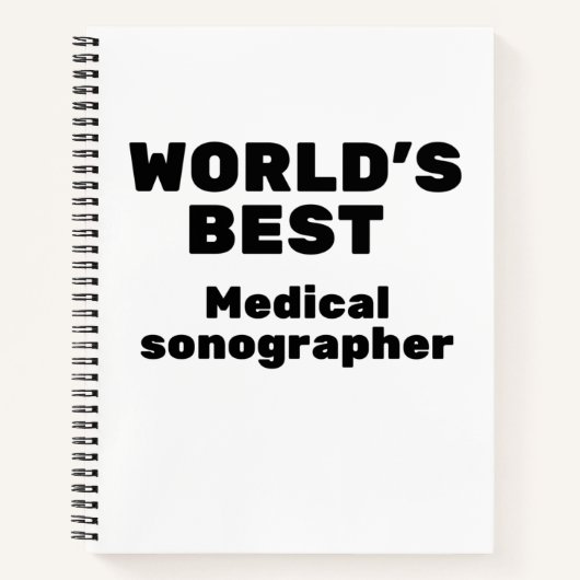 Weltweit bester Mediziner-Sonograf Notizblock (Vorderseite)