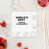 Weltweit bester Mediziner-Sonograf Serviette (Beispiel)