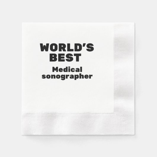 Weltweit bester Mediziner-Sonograf Serviette (Vorderseite)