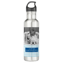 Weltweit bester Opa-Foto Personalisiertes Blau Kar