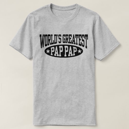 Weltweit Bester Pap Pap T-Shirt (Design vorne)