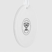 Weltweit bester Partner im Inland Ornament (Vorderseite)