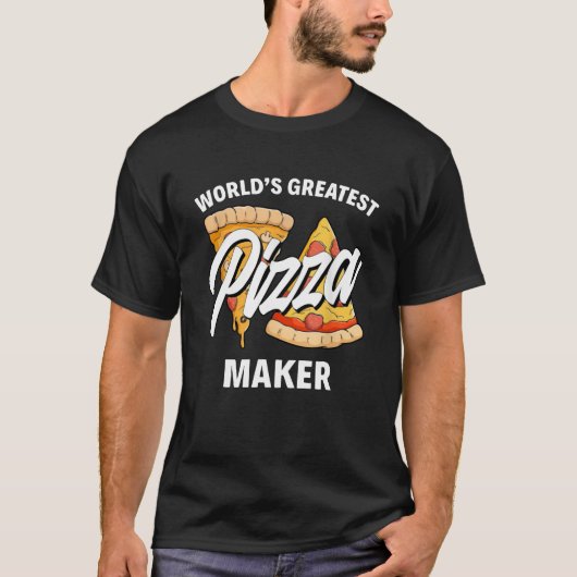 Weltweit Bester Pizzahersteller T-Shirt (Vorderseite)