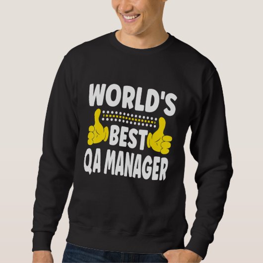 Weltweit bester QA Manager Job Title QA Master Sweatshirt (Vorderseite)