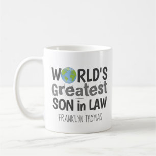 Weltweit Bester Schwiegersohn Planet Personalisier Kaffeetasse