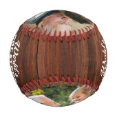 Weltweit Bester Tag der Opa-Foto-Väter Baseball (Rückseite)