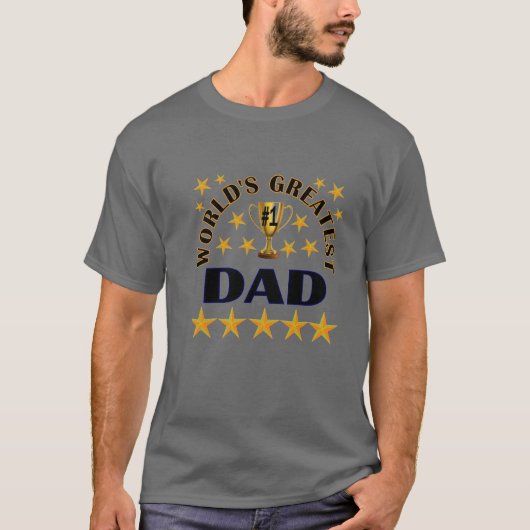 Weltweit Bester Vater T-Shirt (Vorderseite)