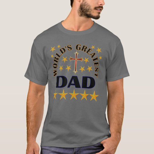 Weltweit Bester Vater T-Shirt (Vorderseite)