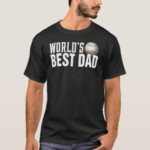 Weltweit bester Vater Typografie-Baseball Shirt