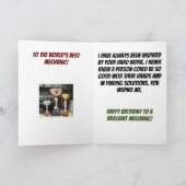 Weltweit bester Werktag Karte (Innenseite)