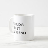WELTWEIT BESTES BOYFRIEND KAFFEETASSE (Vorderseite Links)