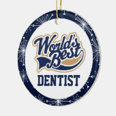 Weltweit Bestes Dentist-Geschenk Keramik Ornament (Links)