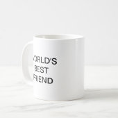 WELTWEIT BESTES FREUND KAFFEETASSE (Vorderseite Links)
