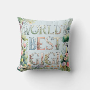 Weltweit BESTES GIGI Oma-Geschenk zum Geburtstag W Kissen