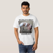 WELTWEIT BESTES GRANDAD Custom Foto Erstellen Sie  T-Shirt (Vorne ganz)