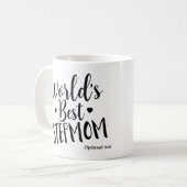 WELTWEIT BESTES STEPMOM - Personalisierte Angewohn Kaffeetasse (Vorderseite Links)