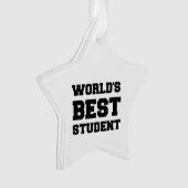 WELTWEIT BESTES STUDENT ORNAMENT (Vorderseite)