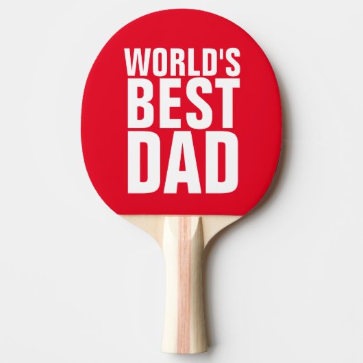 WELTWEIT BESTES VATER PING PONG PADDLE TISCHTENNIS SCHLÄGER (Vorderseite)