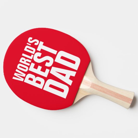 WELTWEIT BESTES VATER PING PONG PADDLE TISCHTENNIS SCHLÄGER (Seitenansicht)
