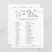 Weltweit | Brautparty Game (Vorne/Hinten)