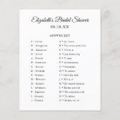 Weltweit | Brautparty Game (Rückseite)