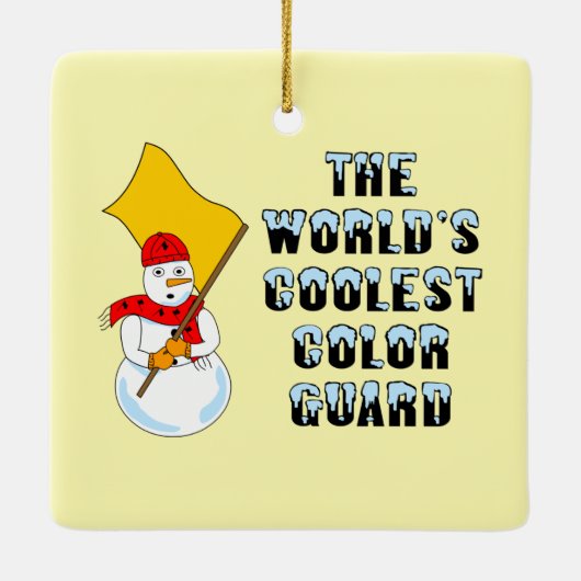 Weltweit Cooler Farbschutz Keramik Ornament (Rückseite)