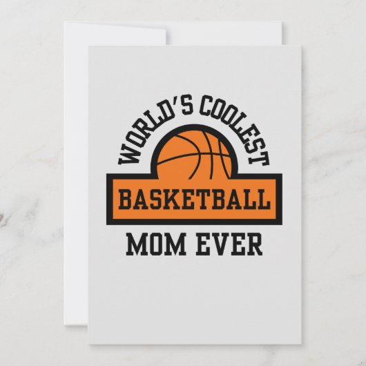 WELTWEIT COOLSTE BASKETBALL-MAMA FEIERTAGSKARTE (Vorderseite)