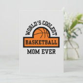 WELTWEIT COOLSTE BASKETBALL-MAMA FEIERTAGSKARTE (Stehend Vorderseite)