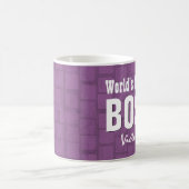 Weltweit Coolste BOSS Lila Steine Custom V21E Kaffeetasse (Mittel)