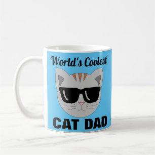 Weltweit Coolste CAT-VATER-Sonnenbrillen-Katze Kaffeetasse