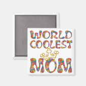 Weltweit Coolste Mama Magnet (Vorderseite/Rückseite)