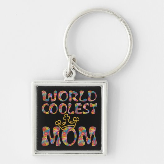 Weltweit Coolste Mama | schwarz Schlüsselanhänger (Vorne)