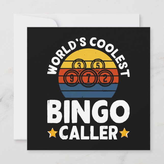 Weltweit coolster Bingo-Ansager (Vorderseite)