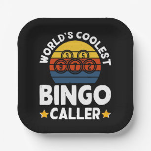 Weltweit coolster Bingo-Ansager Pappteller