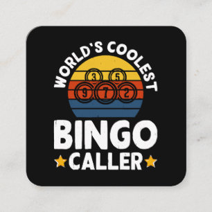 Weltweit coolster Bingo-Ansager Quadratische Visitenkarte