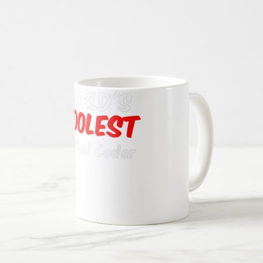 Weltweit Coolster medizinischer Coder Kaffeetasse (VorderseiteRechts)