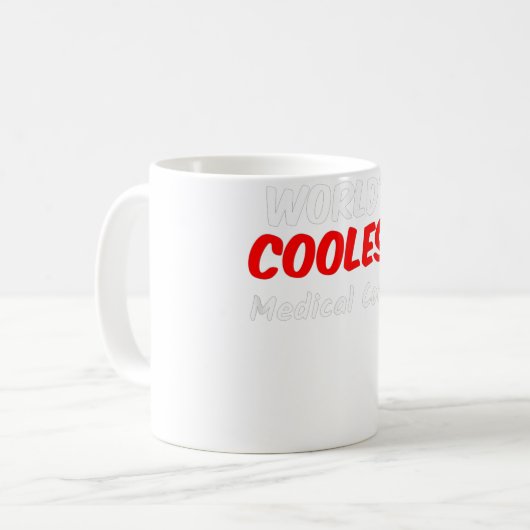 Weltweit Coolster medizinischer Coder Kaffeetasse (Vorderseite Links)