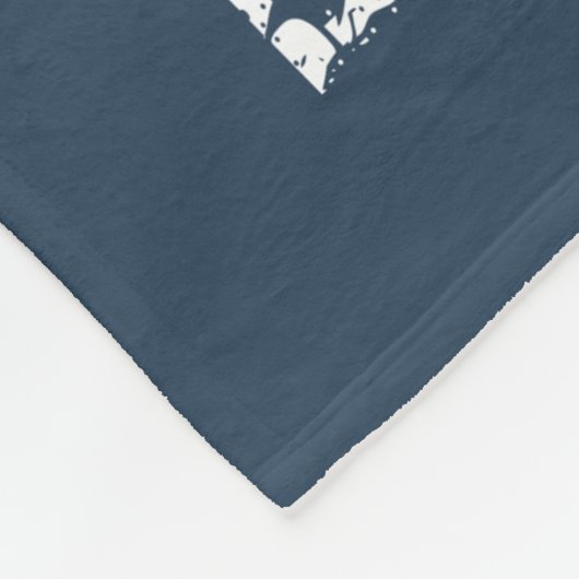 Weltweit Coolster VATER Blue and White Stars J02Z Fleecedecke (Ecke)