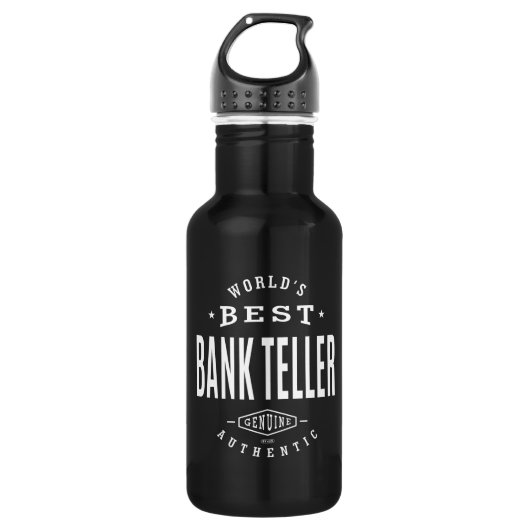 Weltweit das beste Bankgeschenk Trinkflasche (Vorderseite)