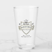 Weltweit das beste BYFRIEND-BierpINT-GLASS Glas (Vorderseite)