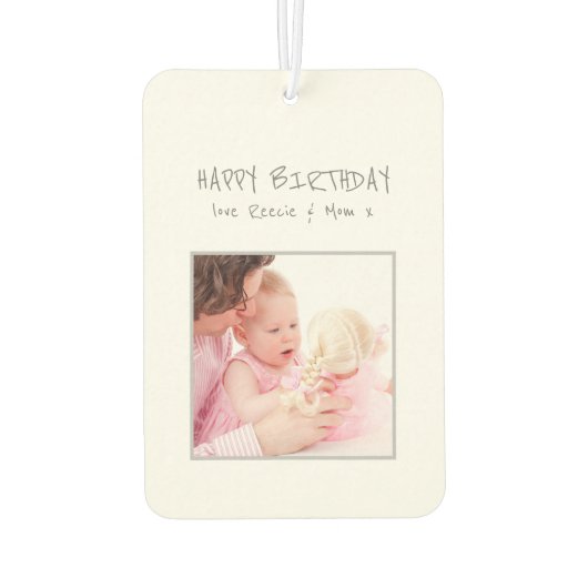 Weltweit das beste Foto für Vater 2 Autolufterfrischer (Rückseite)