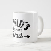 Weltweit das beste Papa-Geschenk für Vater Jumbo-Tasse (Vorderseite Rechts)