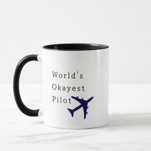 Weltweit das beste Pilotprogramm, Cooles Zitat Tasse (Links)