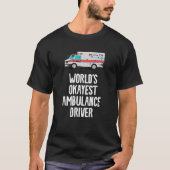 Weltweit das beste Retro-EMT für den Krankenwagen T-Shirt (Vorderseite)